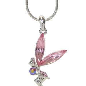 White Gold Plating Fairy Necklace